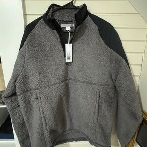 NWT Outerknown Men's Small 1/4 Zip Soft Sherpa Skyline Fleece Pullover